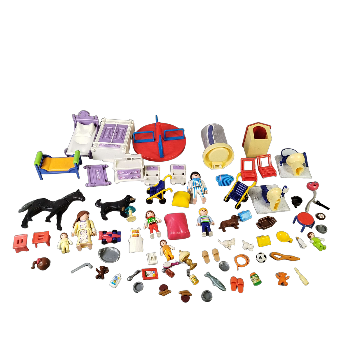 Playmobil Bundle Victorian Puppenhaus großes Set Figuren & Möbel