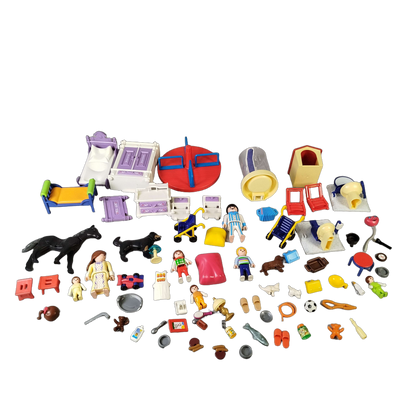 Playmobil Bundle Victorian Puppenhaus großes Set Figuren & Möbel