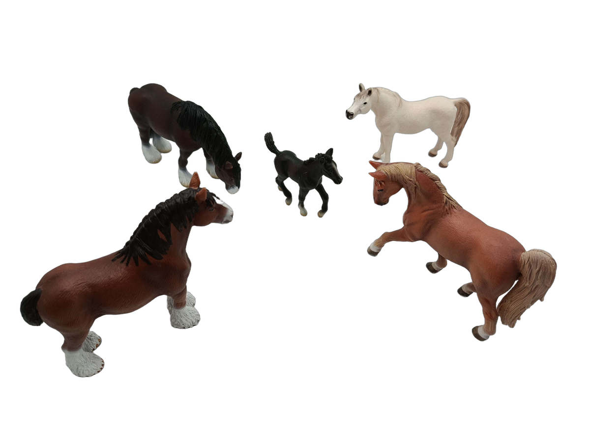Schleich Tiere Bundle Pferde Tinker Lipizzaner 5 Teile Figuren