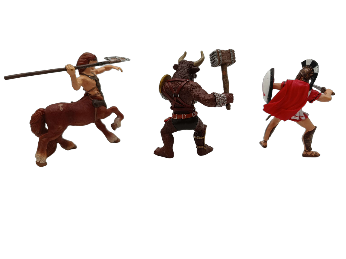 Papo Bundle Fantasy Zentaur Minotaurus & Spartaner Set von 3 Figuren