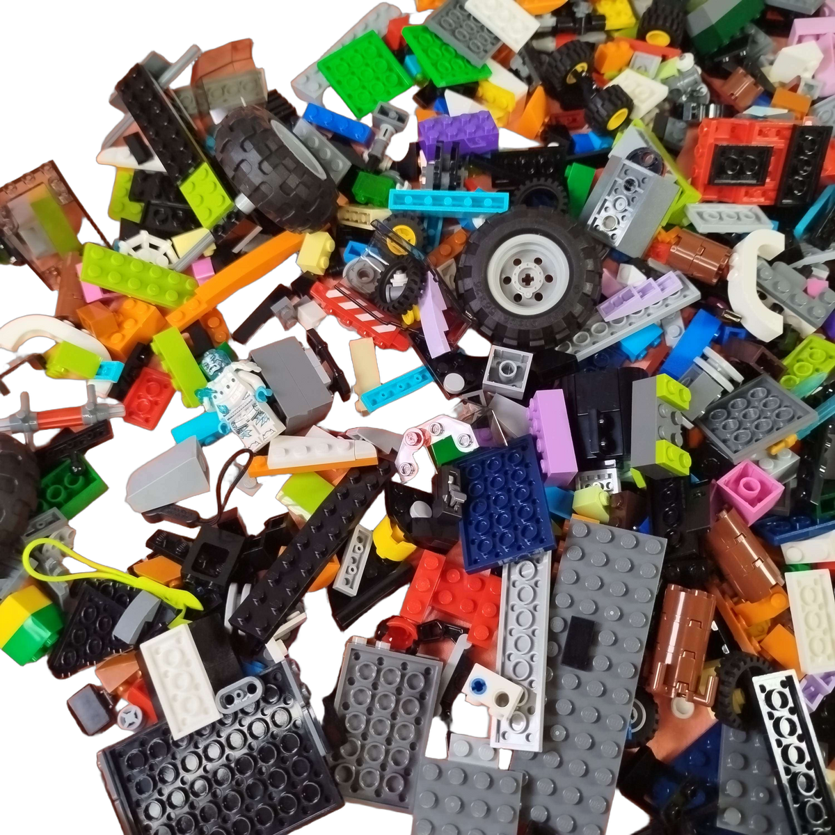 Konvolut LEGO ca. 1 kg, Bausteine & Minifiguren, ab 6 Jahre