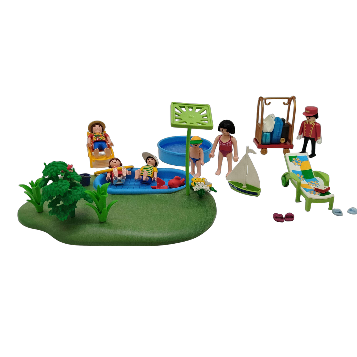 Playmobil Bundle Pool 4140 4864 5270 Set von 3 Boot & Figuren