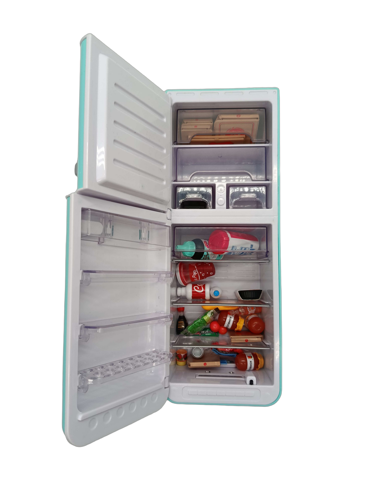 Zuru Retro-Kühlschrank Küchenspielzeug mit Mini-Lebensmitteln