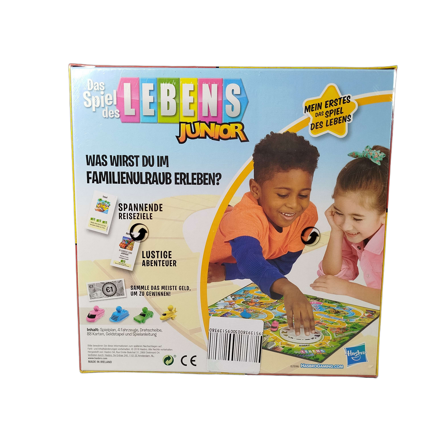 Hasbro Spiel des Lebens Junior F0679 Brettspiel, Neu