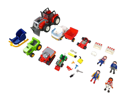 Konvolut Playmobil ca. 1,0 kg, Fahrzeuge & Figuren, ab 3 4 5 Jahre