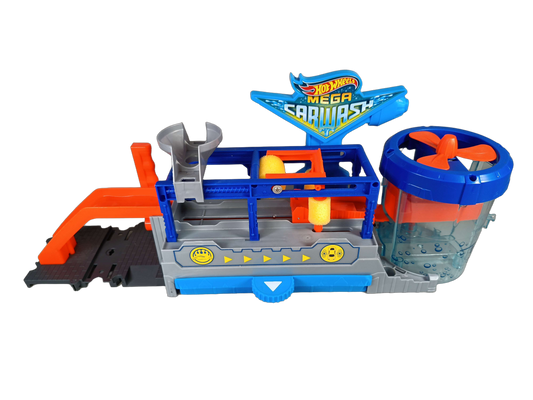 Hot Wheels Bundle Mega Car Wash großes Set Waschanlage & Rampe