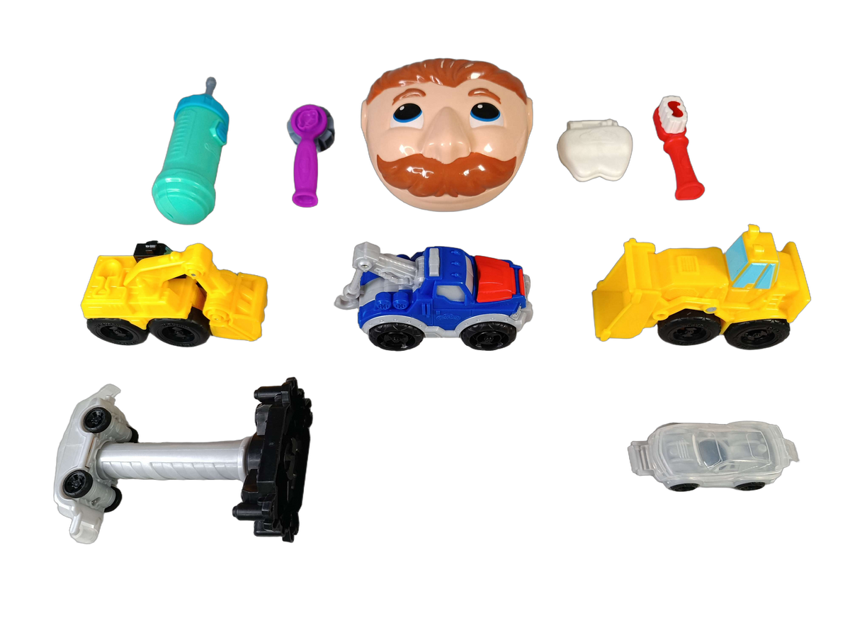 Hasbro Bundle Knete Dr. Wackelzahn großes Set Bagger & Bulldozer