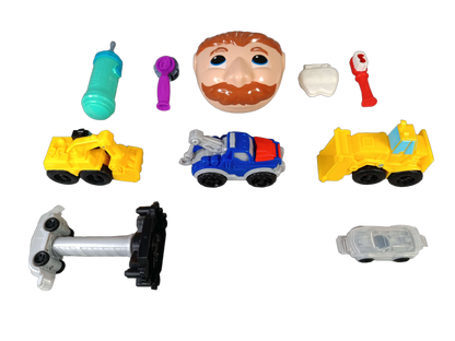 Hasbro Bundle Knete Dr. Wackelzahn großes Set Bagger & Bulldozer