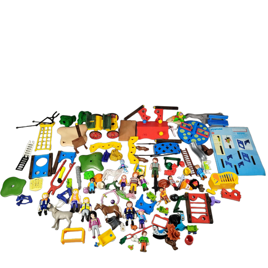 Playmobil Bundle Zoo & Reiterhof 3145 5568 Figuren & Tiere