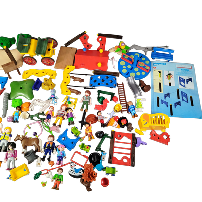 Playmobil Bundle Zoo & Reiterhof 3145 5568 Figuren & Tiere