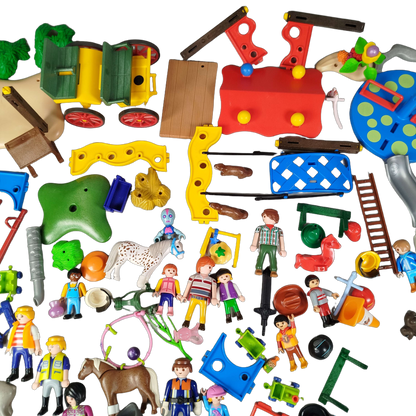 Playmobil Bundle Zoo & Reiterhof 3145 5568 Figuren & Tiere
