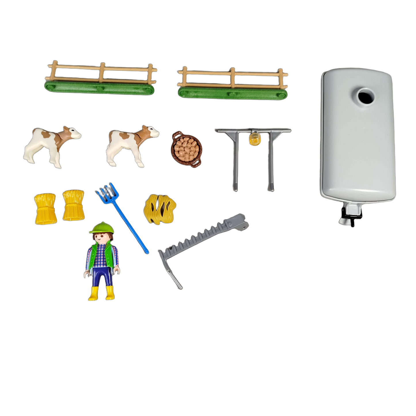 Playmobil Bauernhof Traktor mit Kippanhänger, mit Zubehör