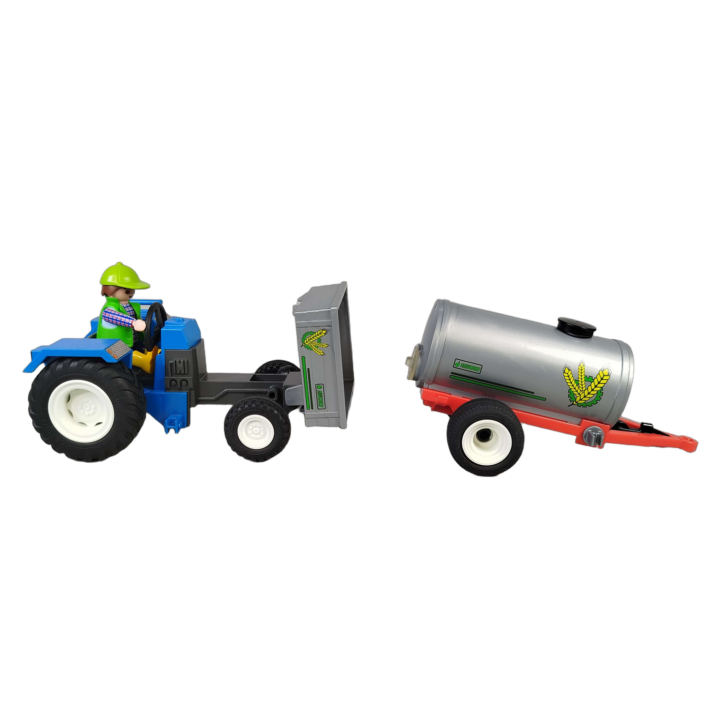 Playmobil Bauernhof Traktor mit Kippanhänger, mit Zubehör