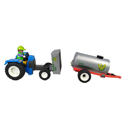 Playmobil Bauernhof Traktor mit Kippanhänger, mit Zubehör