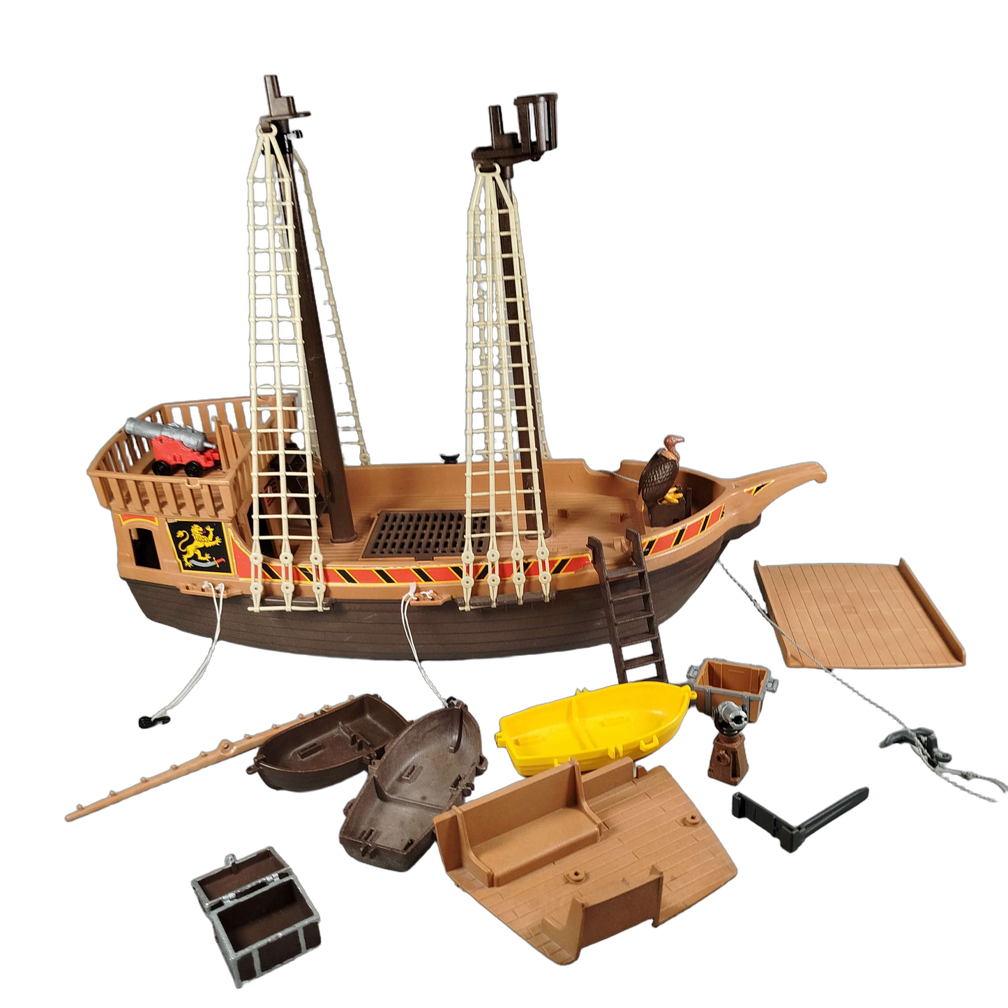 Playmobil Bundle Piratenschiff 3750 mit Figuren & Zubehör