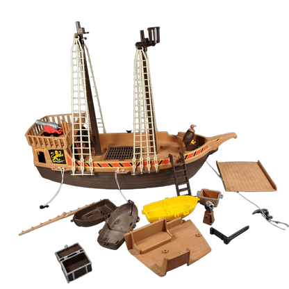 Playmobil Bundle Piratenschiff 3750 mit Figuren & Zubehör