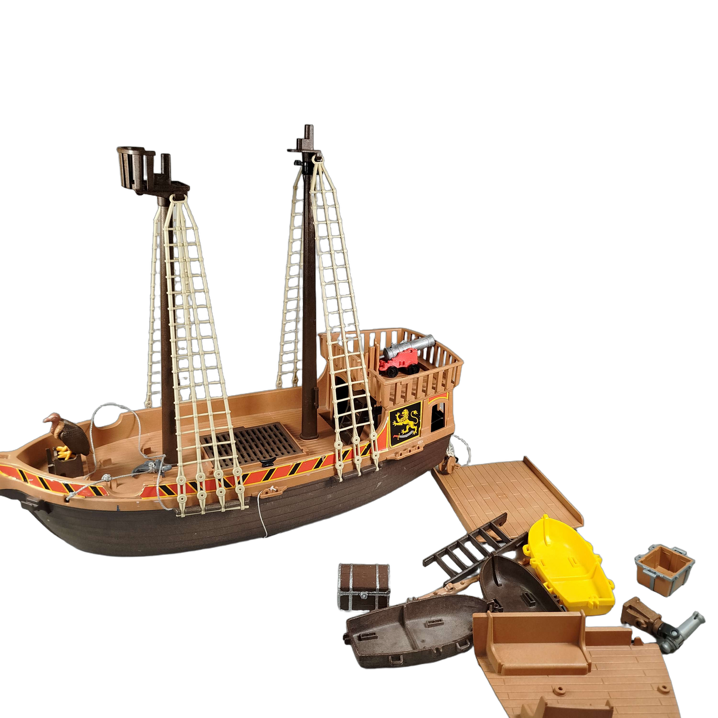 Playmobil Bundle Piratenschiff 3750 mit Figuren & Zubehör
