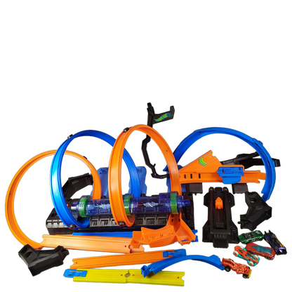 Hot Wheels Action 4 Loopings Rennbahn