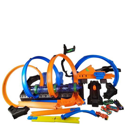 Hot Wheels Action 4 Loopings Rennbahn