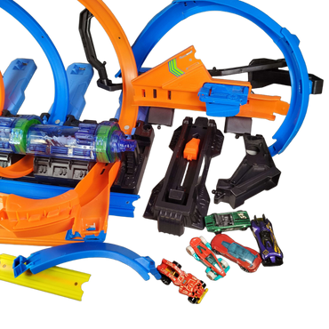 Hot Wheels Action 4 Loopings Rennbahn