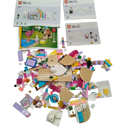LEGO Bundle Friends 41684 Cute Animal Party Set Teile & Anleitung