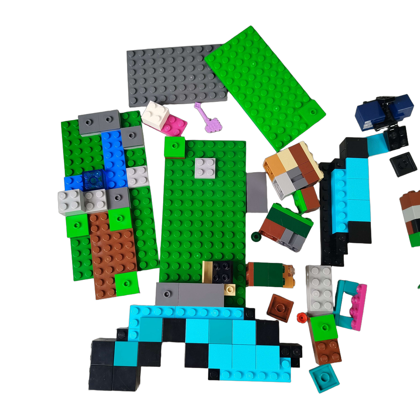 Konvolut LEGO Bausteine & Minifigur ca. 0,57 kg, ab 6 7 8 Jahre