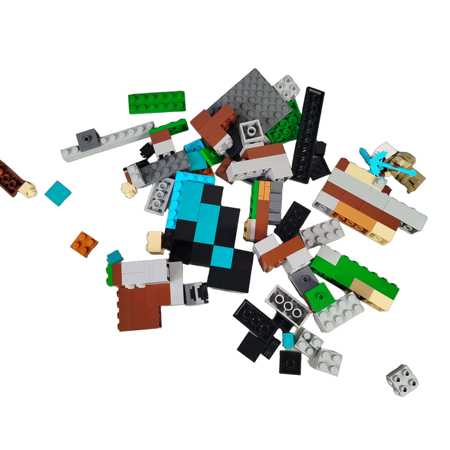 Konvolut LEGO Bausteine & Minifigur ca. 0,57 kg, ab 6 7 8 Jahre