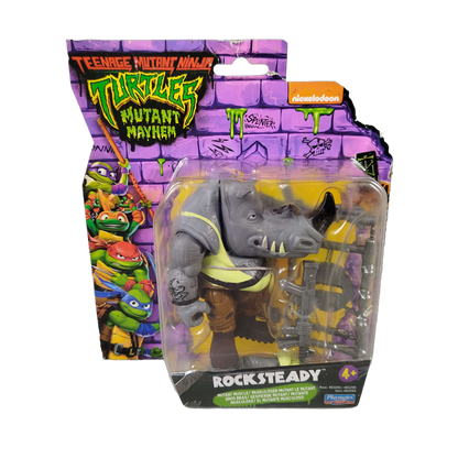 Playmates Toys Rocksteady #83280/#83298 Actionfigur, Neuwertig