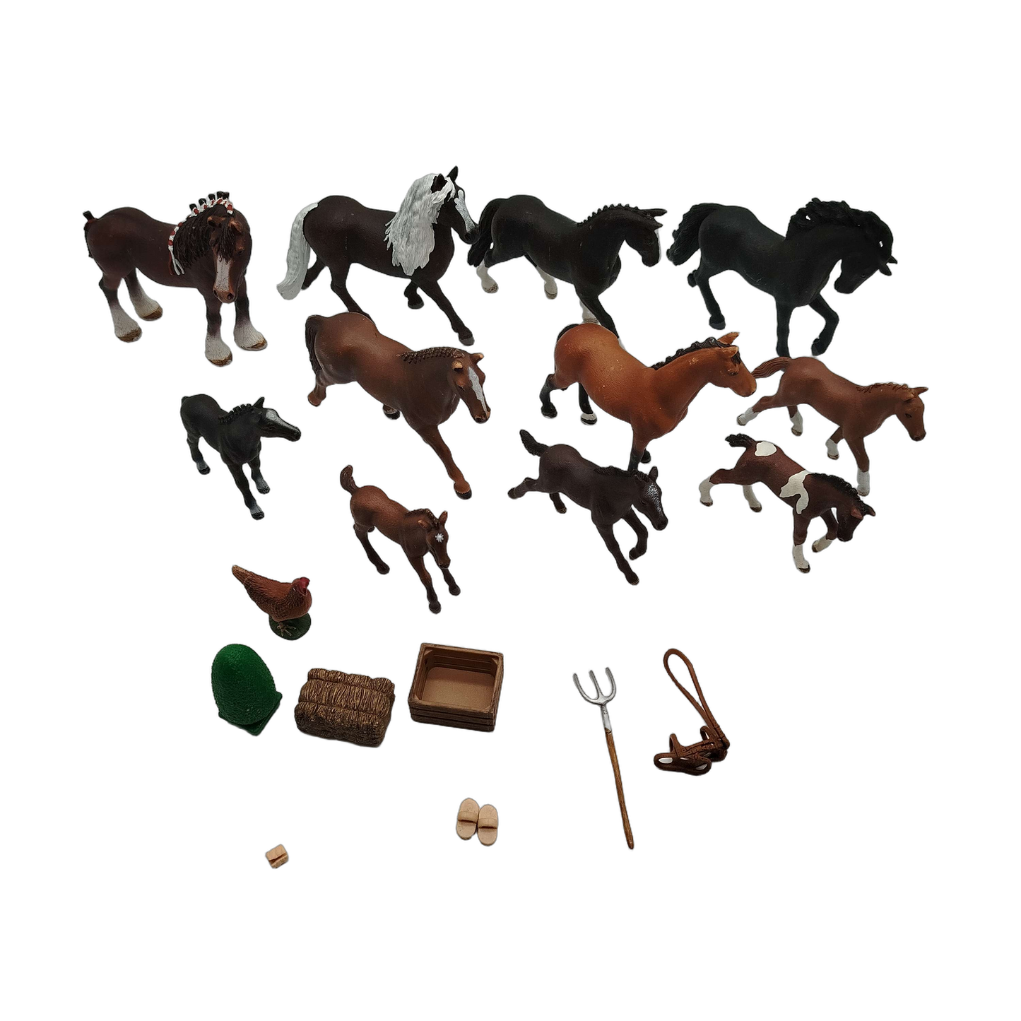 Schleich Bundle Pferdehof Set von 13 Figuren & Zubehör
