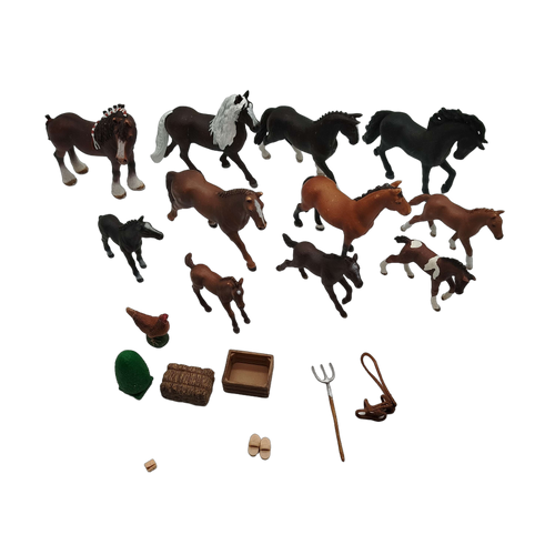 Schleich Bundle Pferdehof Set von 13 Figuren & Zubehör
