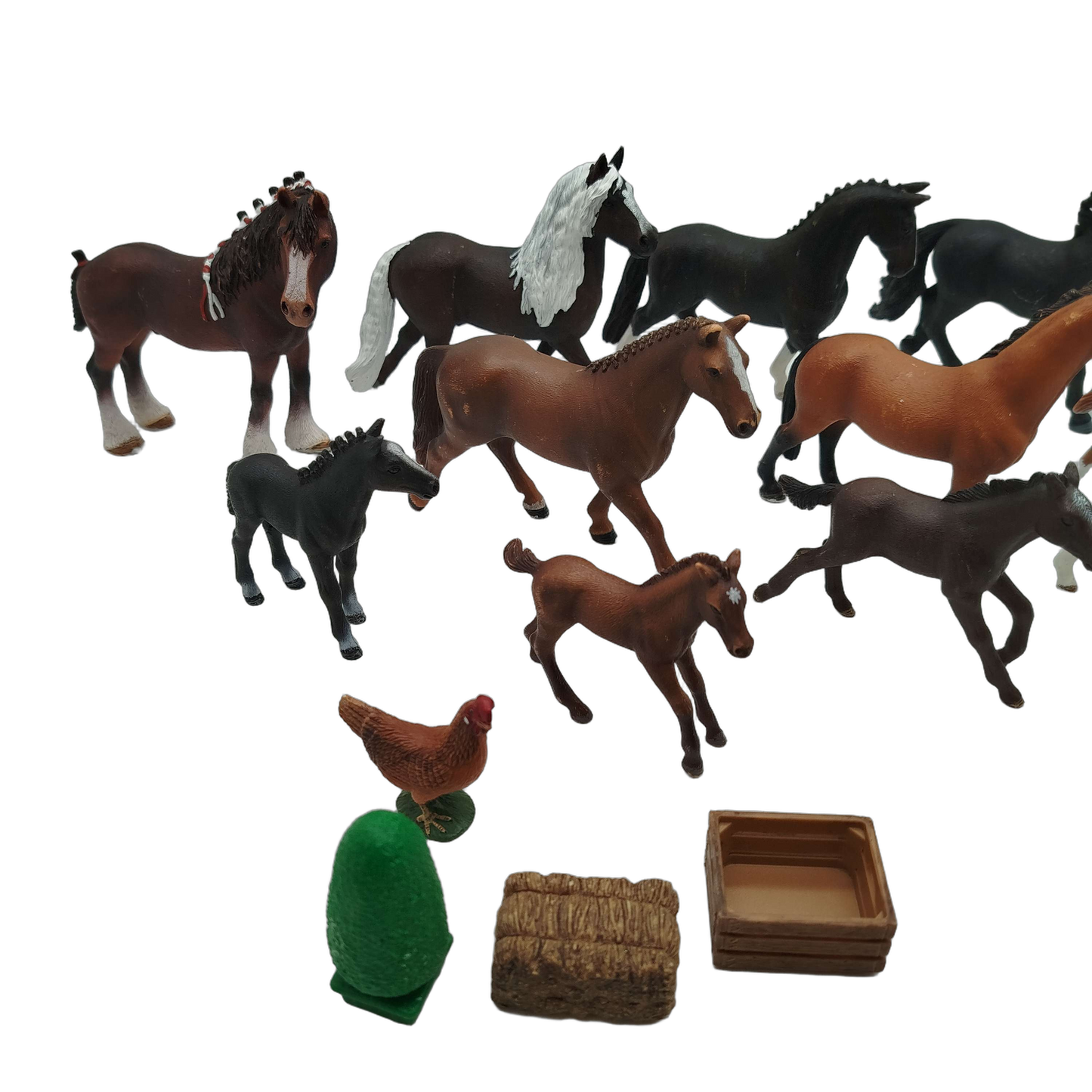 Schleich Bundle Pferdehof Set von 13 Figuren & Zubehör