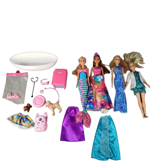 Barbie Bundle Set von 4 Modepuppen