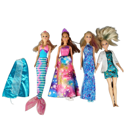 Barbie Bundle Set von 4 Modepuppen