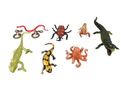 Bundle Tiere & Insekten Schlange Krokodil Set von 9 Figuren