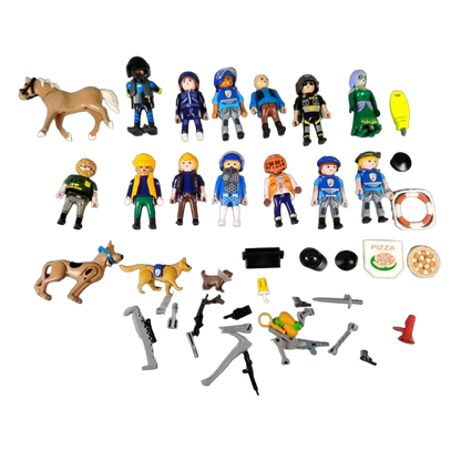 Playmobil Bundle Polizei Figuren, Tiere & Zubehör Pferd & Hunde