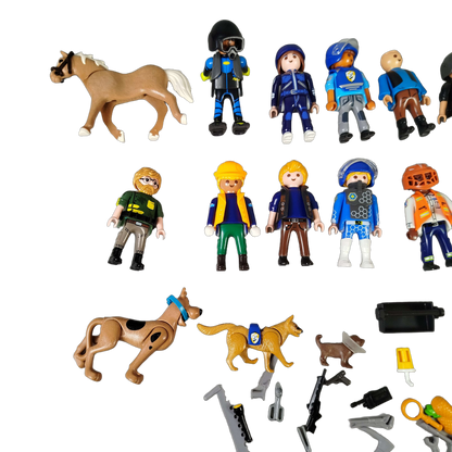 Playmobil Bundle Polizei Figuren, Tiere & Zubehör Pferd & Hunde