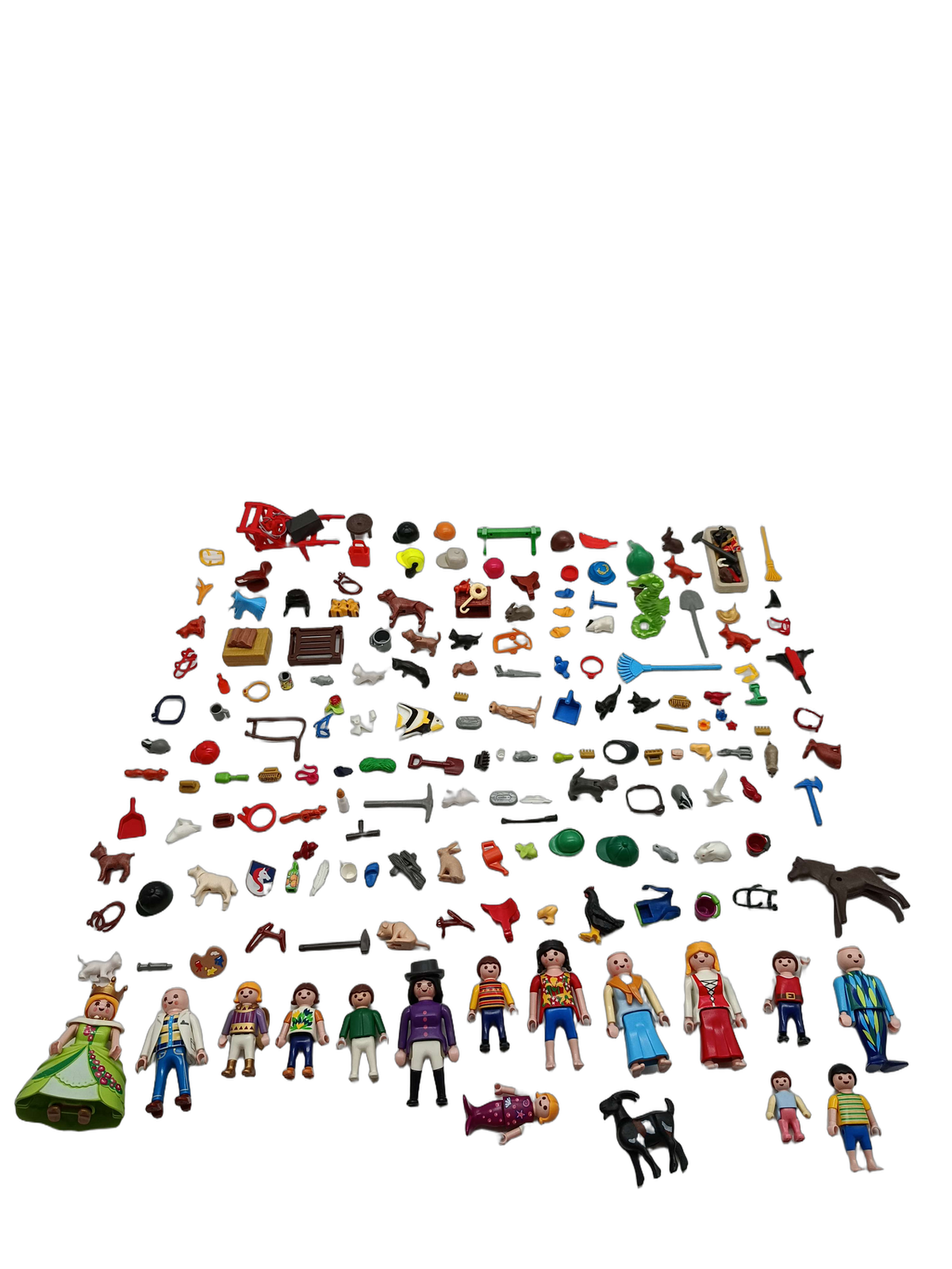 Playmobil Bundle Set von 13 Figuren, Tiere & Zubehör