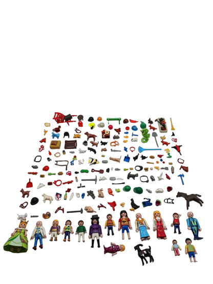 Playmobil Bundle Set von 13 Figuren, Tiere & Zubehör