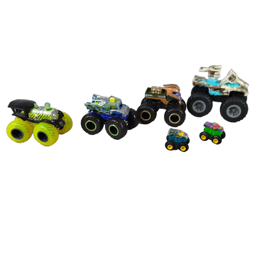 Hot Wheels & Mattel Bundle Monstertrucks Set von 6 Modellautos