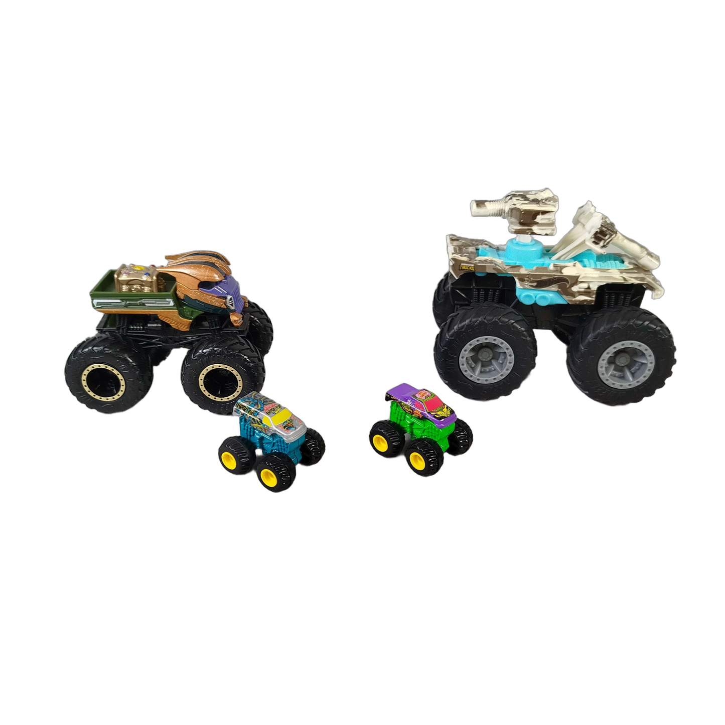 Hot Wheels & Mattel Bundle Monstertrucks Set von 6 Modellautos