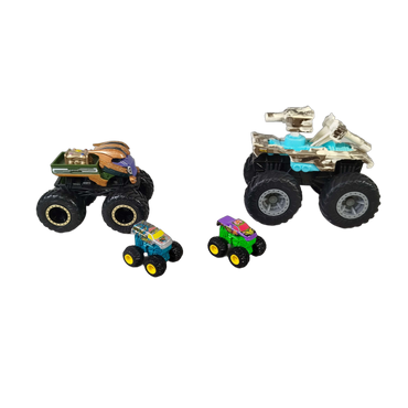 Hot Wheels & Mattel Bundle Monstertrucks Set von 6 Modellautos