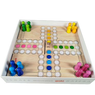 Goki Ludo Brettspiel aus Holz neuwertig