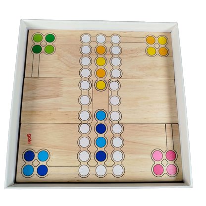 Goki Ludo Brettspiel aus Holz neuwertig