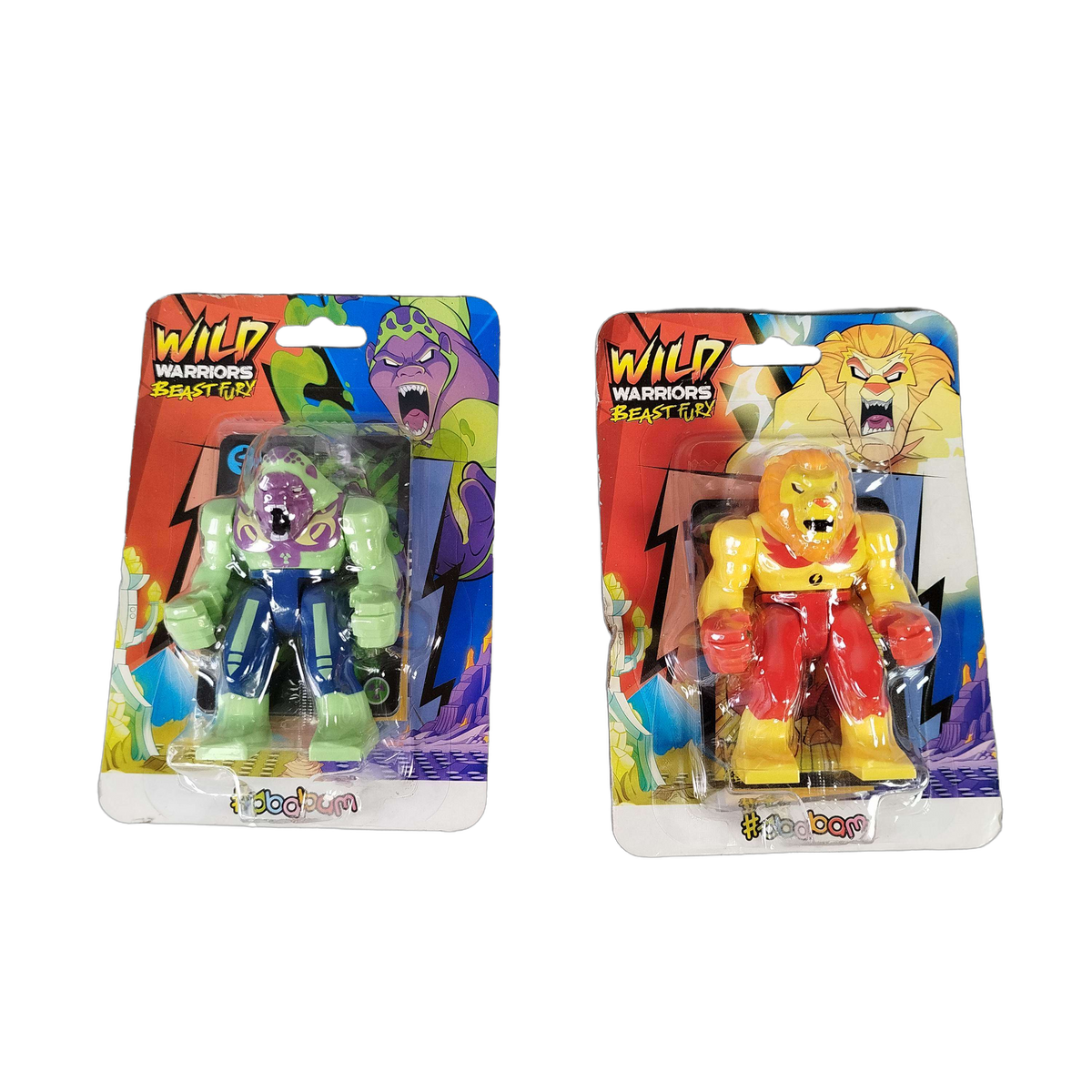 Sbabam Bundle Wild Warriors & Dzikie Bestie Set von 2 Figuren, neu