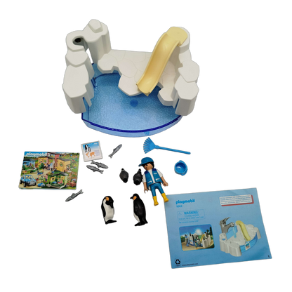 Playmobil Family Fun Pinguinbecken 9062 Set Zoo Gehege