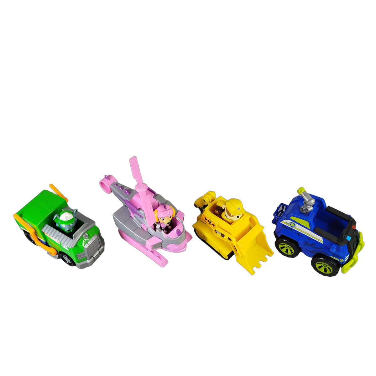 Spin Master Bundle Paw Patrol Set von 4 Fahrzeuge Helikopter