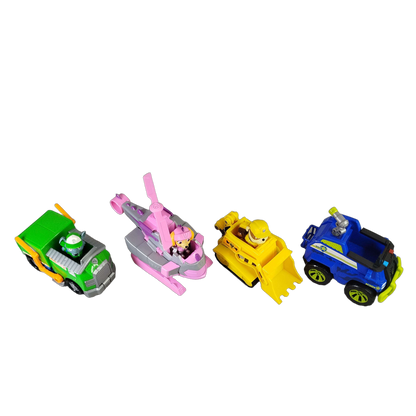 Spin Master Bundle Paw Patrol Set von 4 Fahrzeuge Helikopter