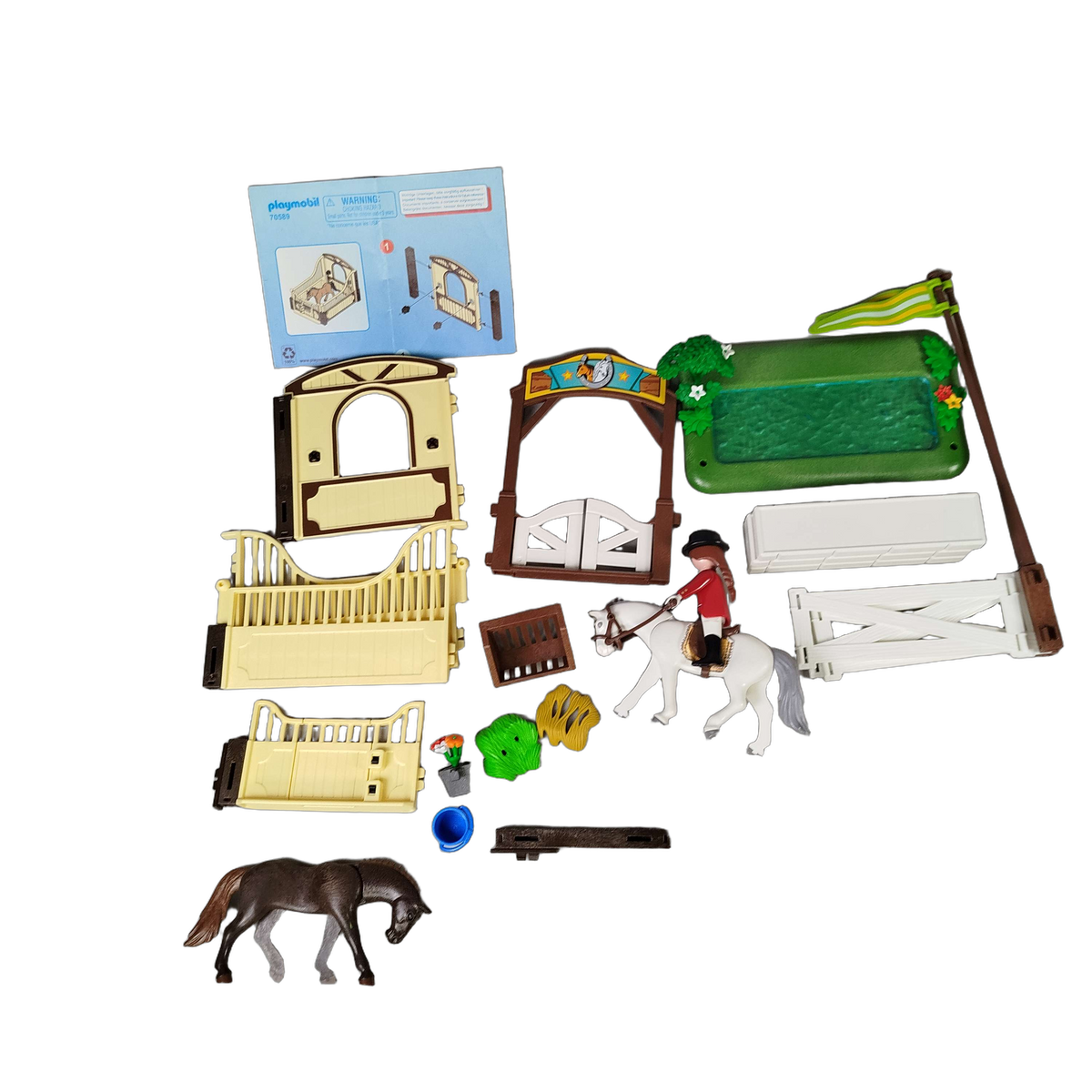 Playmobil Bundle Reitturnier 6930 Set Figuren & Pferd & Reitzubehör