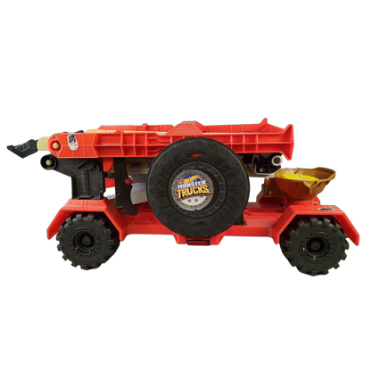 Mattel Hot Wheels Monstertruck-Transporter mit Launcher
