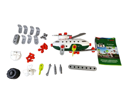 Bundle Set von 2 Bausatz Flugzeug 8790 & Holzbaukasten Radlader